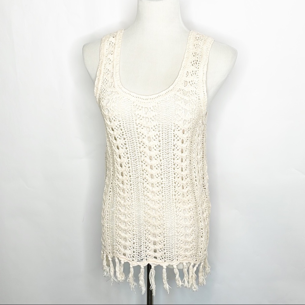 Lucky 🍀 Brand Boho Crocheted Tank  (M/L)